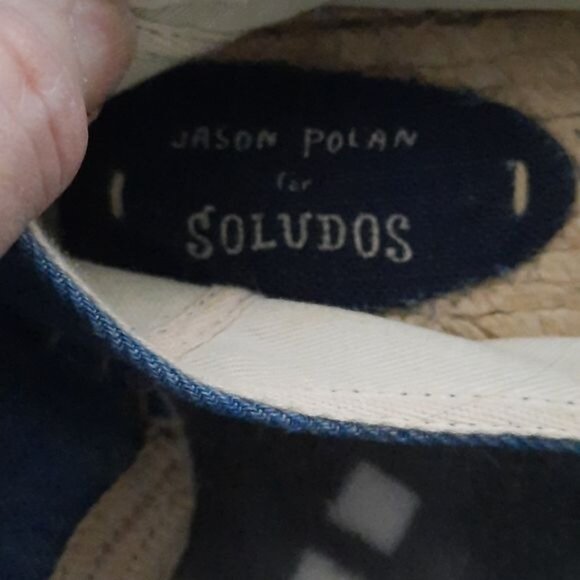 Soludos by Jason Polan Hot Dog Mustard Canvas Espadrille Loafer Size 9 - Picture 6 of 10